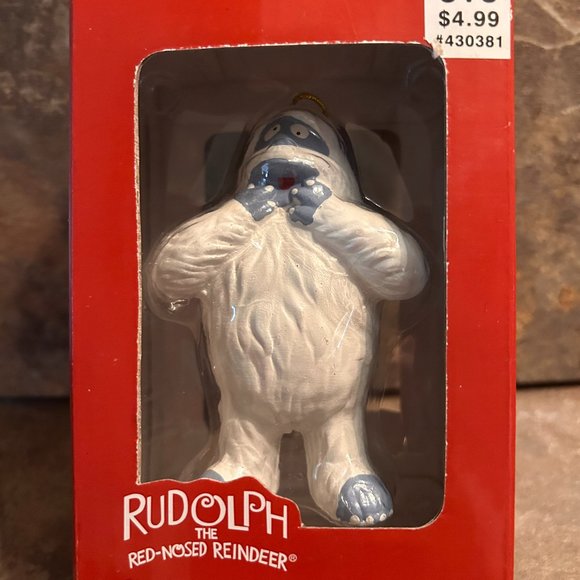 ABOMINABLE SNOWMAN BUMBLES Kurt Adler Rudolph Reindeer Misfit Xmas Ornament - Picture 1 of 3